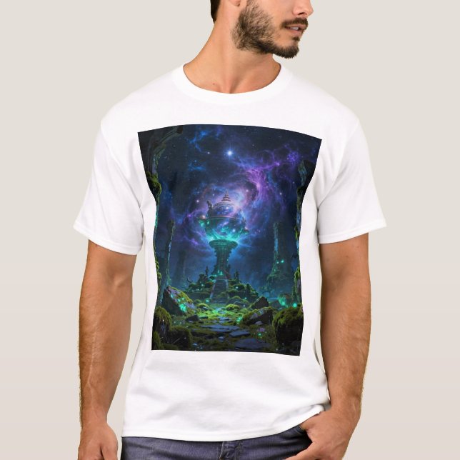 T-shirt Sternenpfad – Reise durch das Universum (Devant)