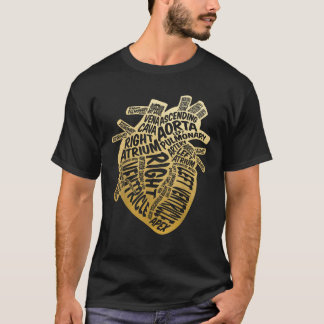 T-shirt Stéthoscope cardiaque Anatomique Coeur cardiaque I
