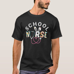 T-shirt Stethoscope Future Nurse Cute Bunny School Nurse E