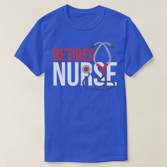 T-shirt Stéthoscope Infirmière retraite LPN médecine retra (Design devant)