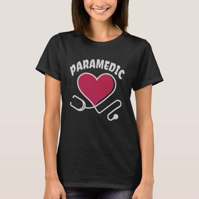 T-shirt Stethoscope paramétrique avec coeur (Devant)