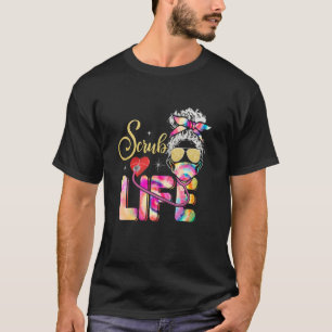 T-shirt Stethoscope Scruter la vie infirmière jour Tie Dye