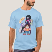 Steven Universe | Pose du groupe Crystal Gem