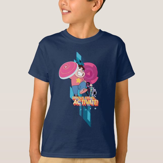 T-shirt Steven Universe | Sérieux Steven... Activez ! (Devant)