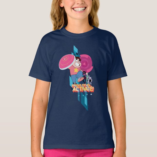 T-shirt Steven Universe | Sérieux Steven... Activez ! (Devant)