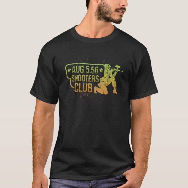 T-shirt Steyr AUG Bullpup Rifle Tee : autrichien 5.56 Tire (Devant)