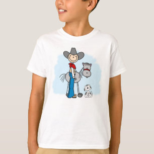 T-shirt Stick Cowboy N Horse