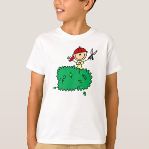 T-shirt Stick Figure Boy Trimming Arbubs