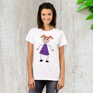 T-shirt Stick Girl