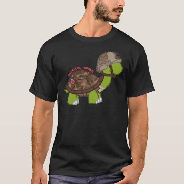T-shirt Sticker à tortue tactique (Devant)