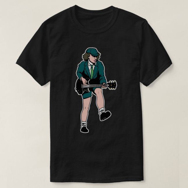 T-shirt Sticker Angus Young (Design devant)