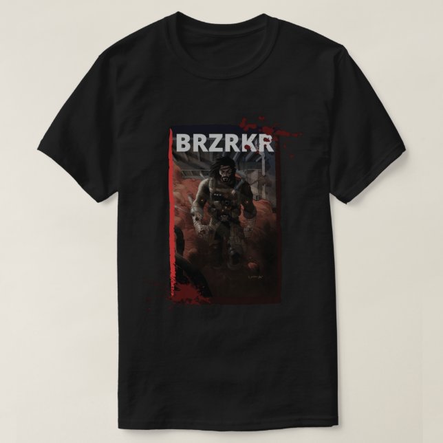 T-shirt Sticker BRZRKR (Design devant)