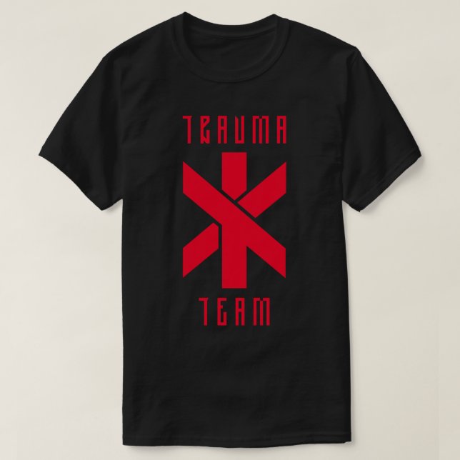 T-shirt Sticker Cyberpunk Trauma Team (Design devant)