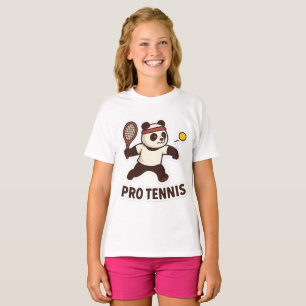 T-shirt Sticker de tennis Panda Pro - Design sportif migno