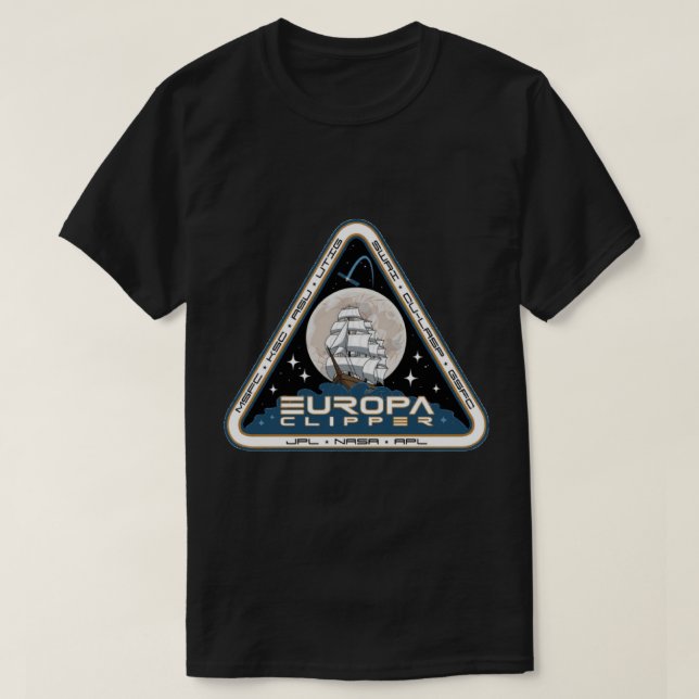 T-shirt Sticker du logo de la NASA&x27 ; s Europa Clipper (Design devant)