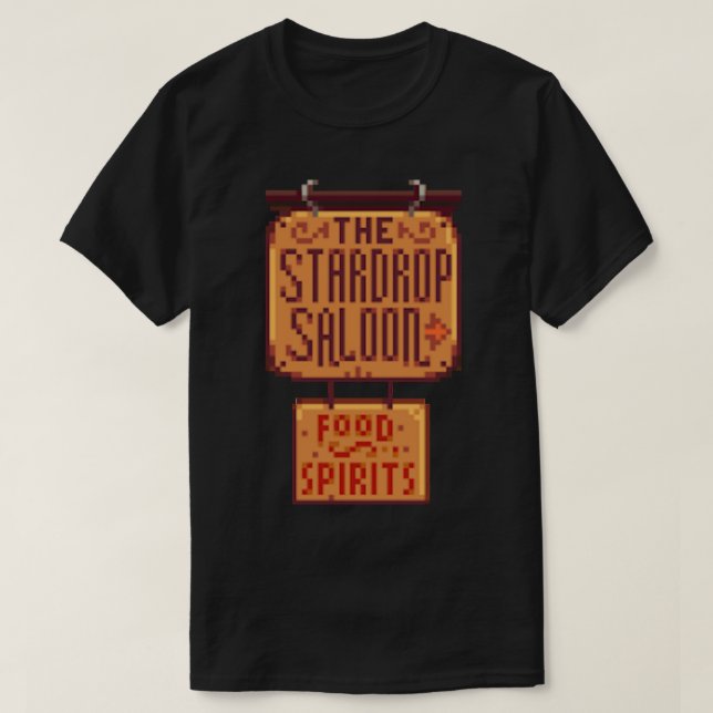 T-shirt Sticker du salon Stardrop de Stardrop de Stardew V (Design devant)