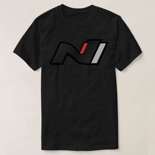 T-shirt Sticker foncé du logo Hyundai N Performance (Design devant)