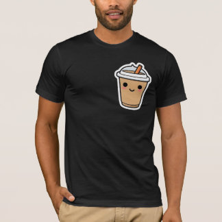 T-shirt Sticker Kawaii Coupe de café souriant mignon