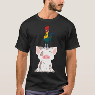 T-shirt Sticker minimaliste Pua &amp; Hei Hei