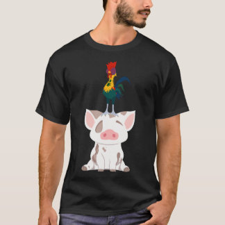 T-shirt Sticker minimaliste Pua &amp; Hei Hei