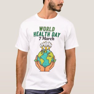 T-shirt Sticker PNG de la Journée mondiale de la santé pou