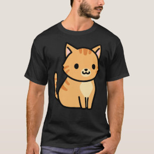 T-shirt Sticker pour chat Tabby Orange