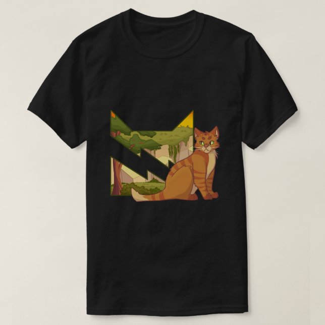 T-shirt Sticker pour chats guerriers Thunderclan Warriors. (Design devant)
