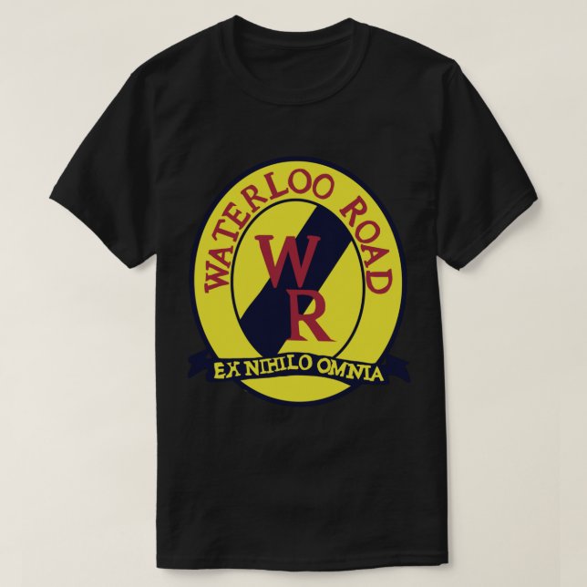 T-shirt Sticker pour emblème routier de Waterloo (Design devant)