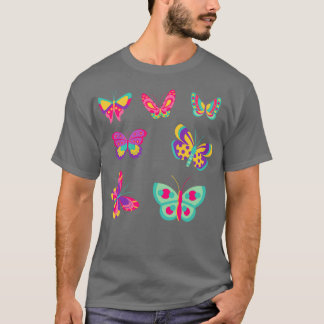 T-shirt Sticker pour papillon arc-en-ciel Pack 2