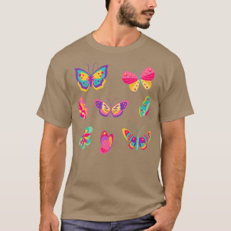 T-shirt Sticker pour papillon arc-en-ciel Pack 3