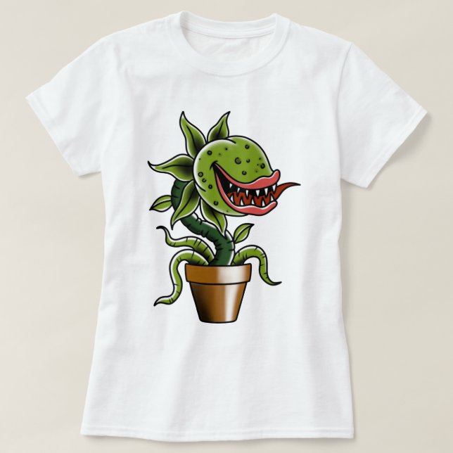 T-shirt Sticker pour piège à mouches Vénus (Design devant)