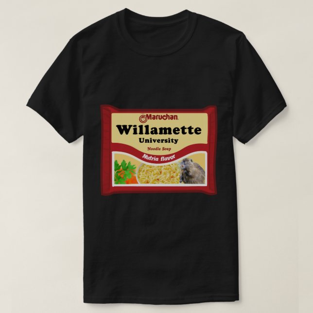 T-shirt Sticker Ramen de l'Université Willamette (Design devant)