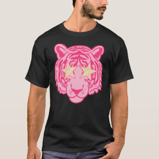 T-shirt Sticker Visage Tiger Rose Star