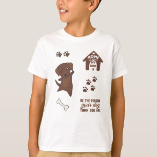 T-shirt Stickers Chien Cute Brown Labrador Retriever