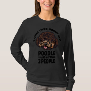 T-shirt Stickers De Poodle Je Ne Me Soucie Que De Mon Pood