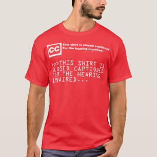 T-shirt Stickers déficients auditifs fermés sous-titrés