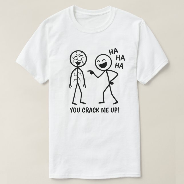 T-shirt Stickman drôle Unisex (Design devant)