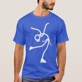 T-shirt Stickman Patinage sur glace 1