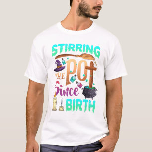 T-shirt Stirring Le Pot Depuis La Sorcière D'Halloween Nai