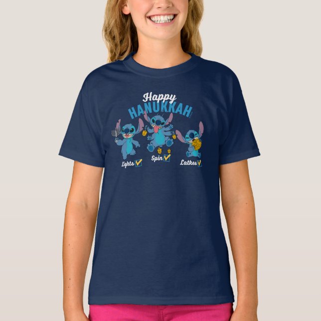 T-shirt Stitch | Bonne Hanoukka (Devant)