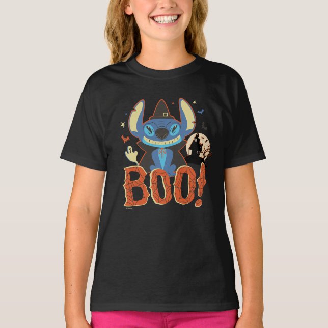 T-shirt Stitch Halloween Boo (Devant)