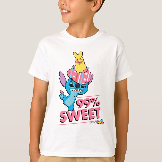 T-shirt Stitch| Pâques - 99% de sucré (Devant)