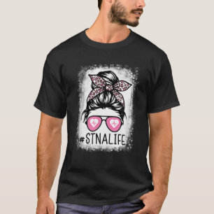 T-shirt STNA Bleached Messy Hair State Testé Soins infirm