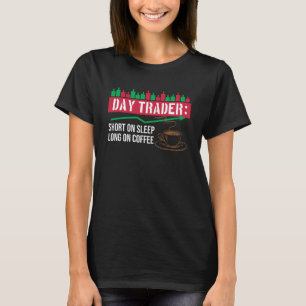 T-shirt Stock Forex Trader Jour De Commerce Court Sur Le S