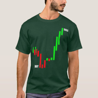 T-shirt Stock Market Trader Chandlestico Graphique Trading