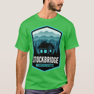 T-shirt Stockbridge Massachusetts Mountain Town Cabine