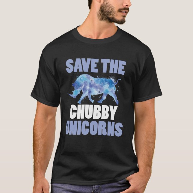 T-shirt Stocker les licornes de poitrine Fat Rhino (Devant)