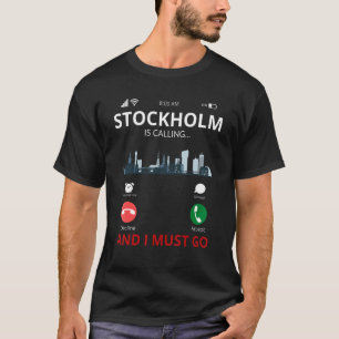 T-shirt Stockholm Appelle La Suède Souvenir