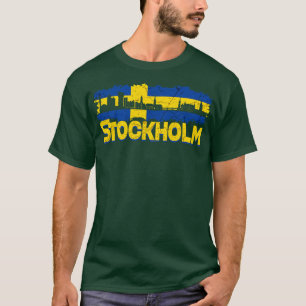 T-shirt Stockholm Suède Skyline 6