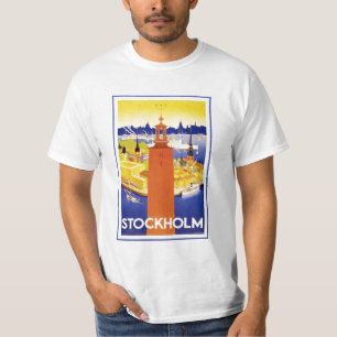T-shirt Stockholm vintage Suède